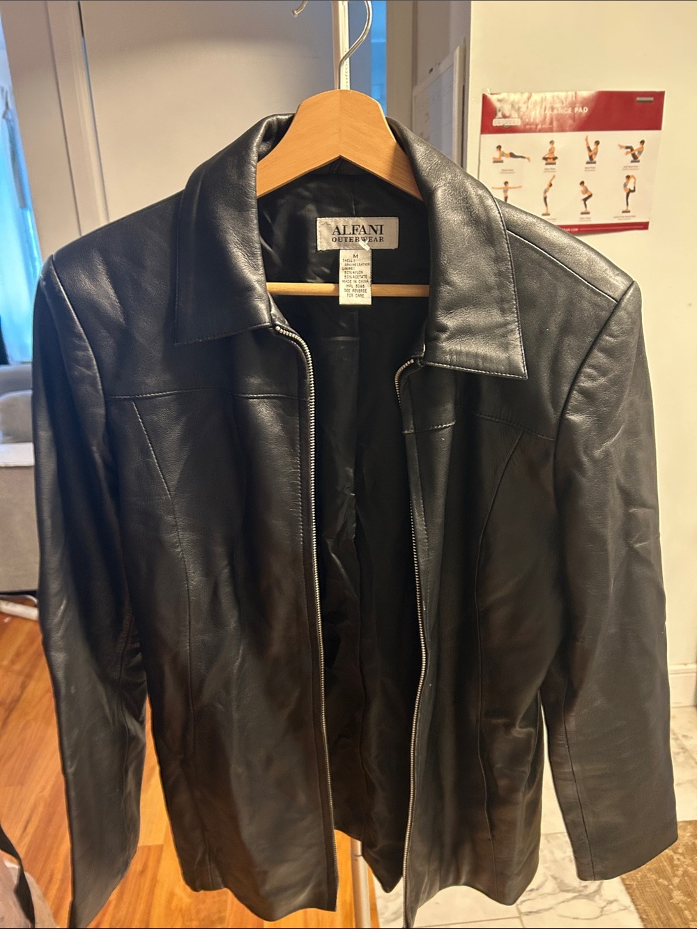 Alfani genuine leather jacket.
